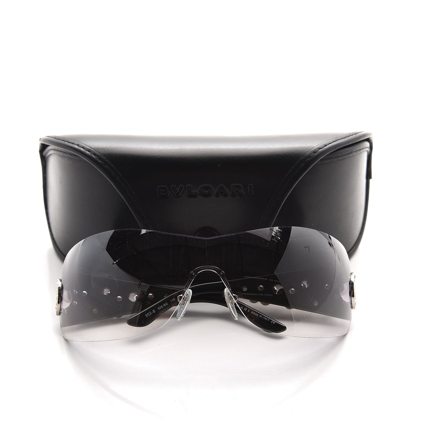 Crystal Flower Sunglasses 652-B Black