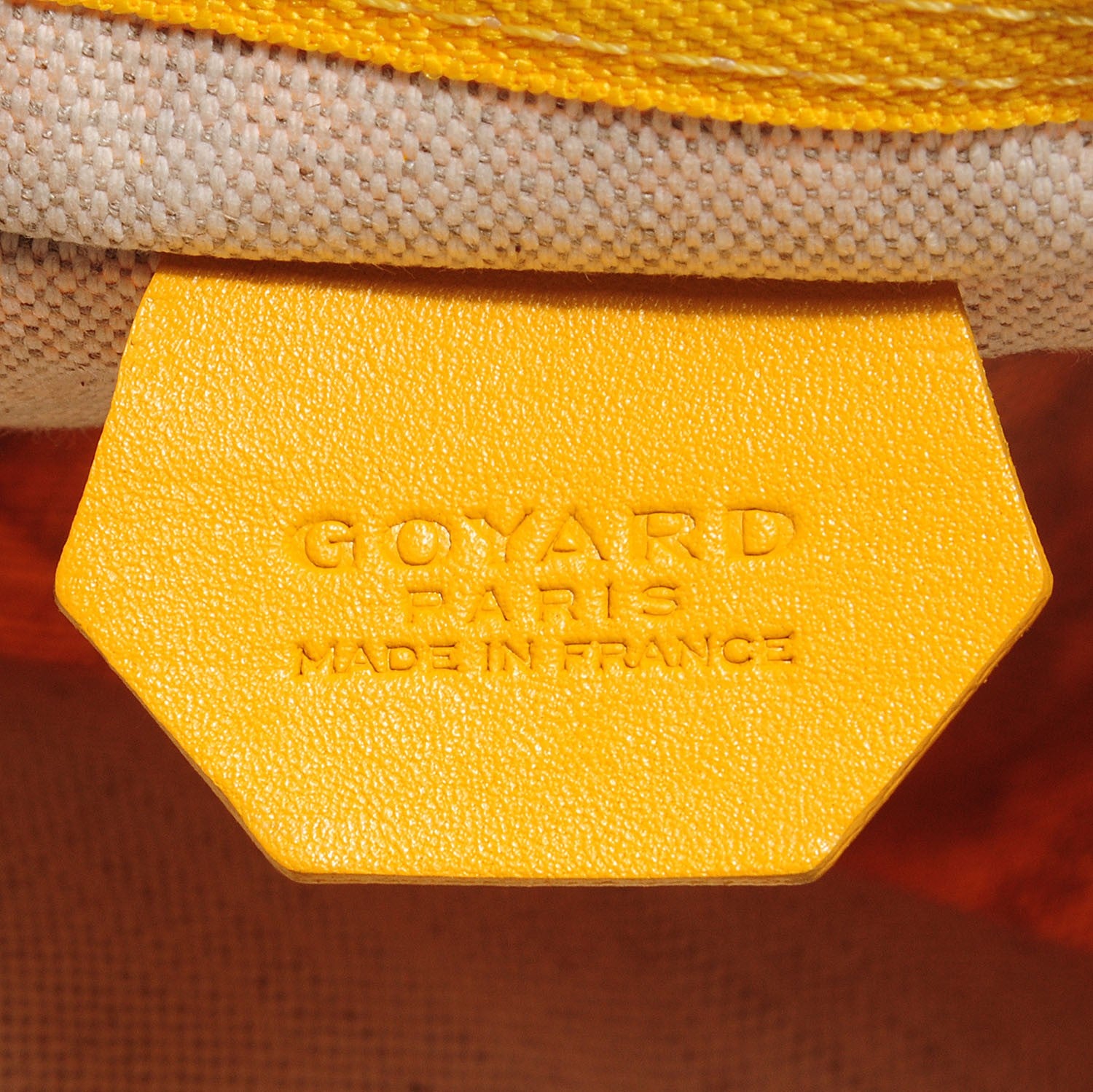 Goyard Goyardine Fidji Zip Hobo Yellow 6 of 7