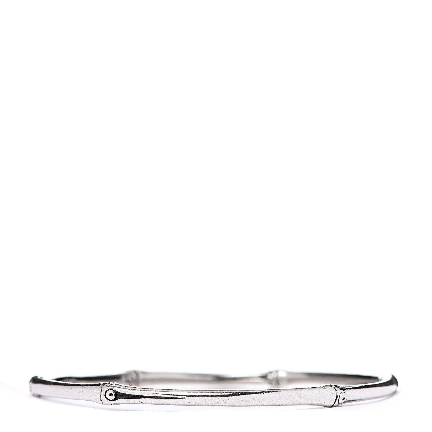 John Hardy Sterling Silver Slim Bamboo Bangle Bracelet 2 of 4