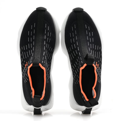 Hermes Technical Canvas Goatskin Womens Eclair Sneakers 35.5 Black 2 of 8