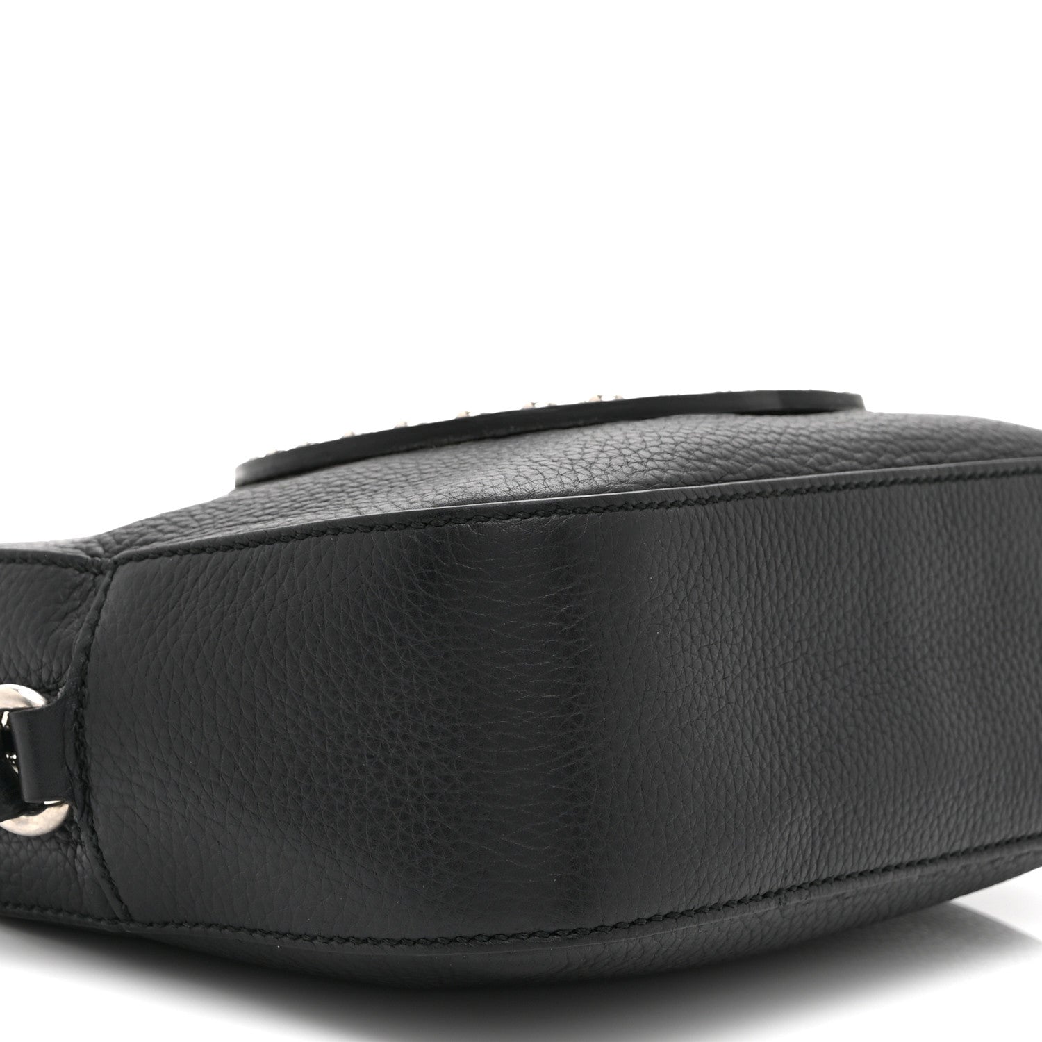 Gucci Pebbled Calfskin Studded Small Soho Disco Bag Black 10 of 11