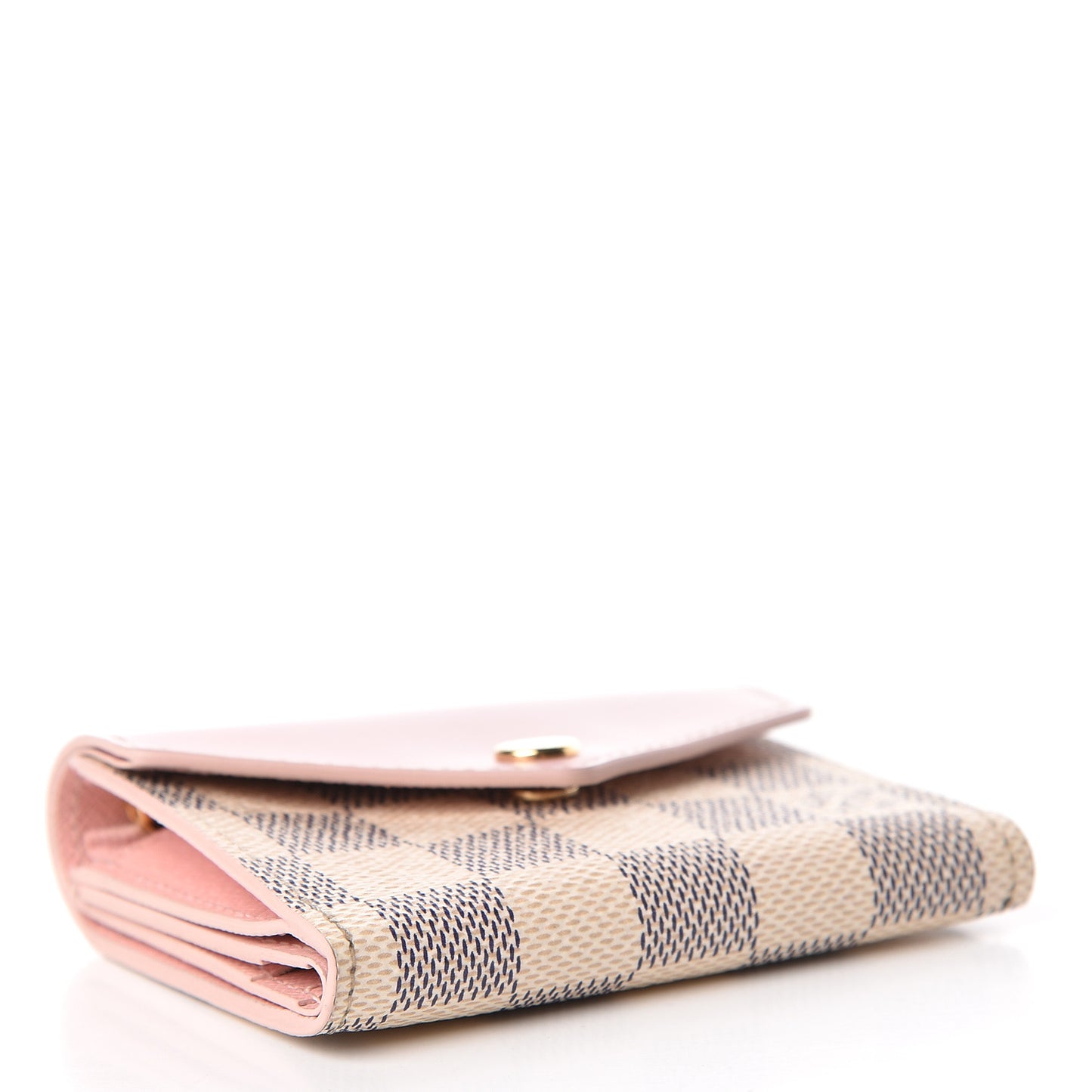 Damier Azur Zoe Wallet Rose Ballerine