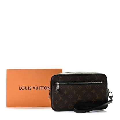 Louis Vuitton Monogram Macassar Kasai Clutch Black 7 of 9
