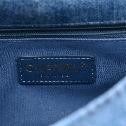 Chanel Denim Quilted Mini Denim Mood Rectangular Flap Blue Multicolor 6 of 10