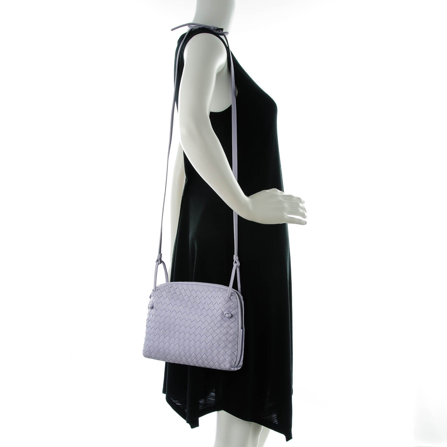 Bottega Veneta Nappa Intrecciato Pillow Crossbody Messenger Oyster Lilac 2 of 8