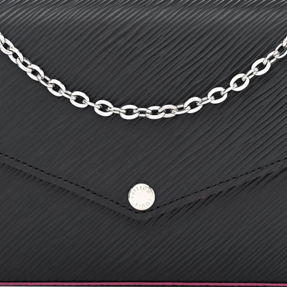 Louis Vuitton Epi Pochette Felicie Black Hot Pink 9 of 11