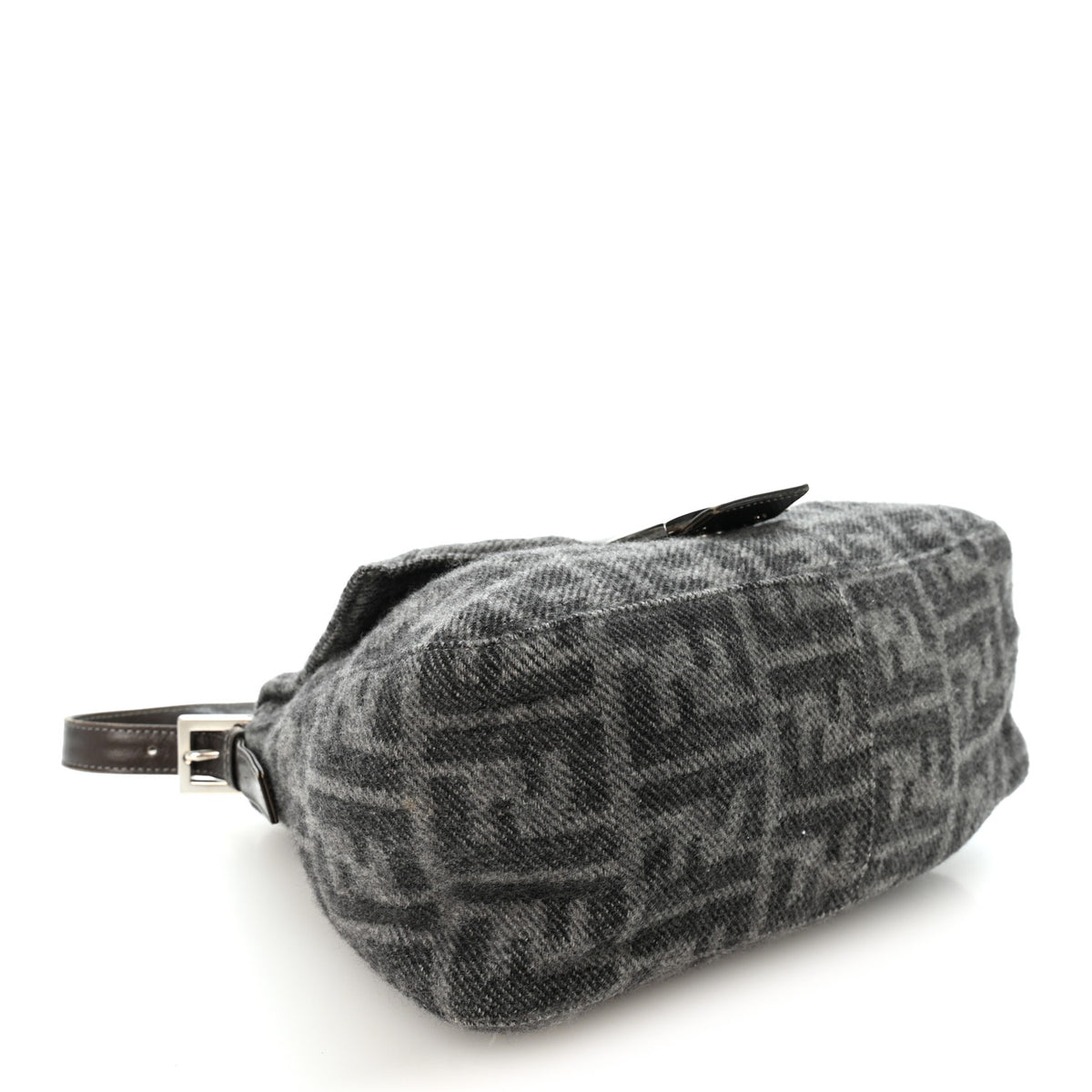 Fendi Wool Zucca Mama Baguette Grey 4 of 11