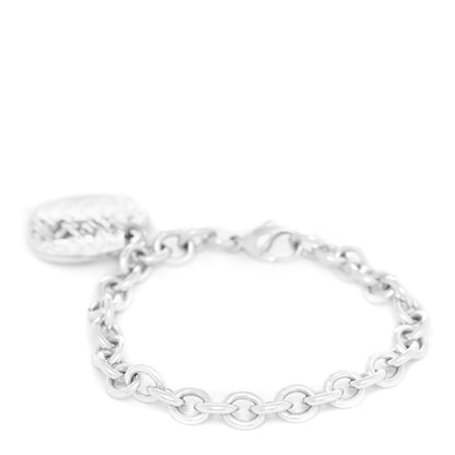 Tiffany Sterling Silver Notes Round Tag Charm Bracelet 3 of 6