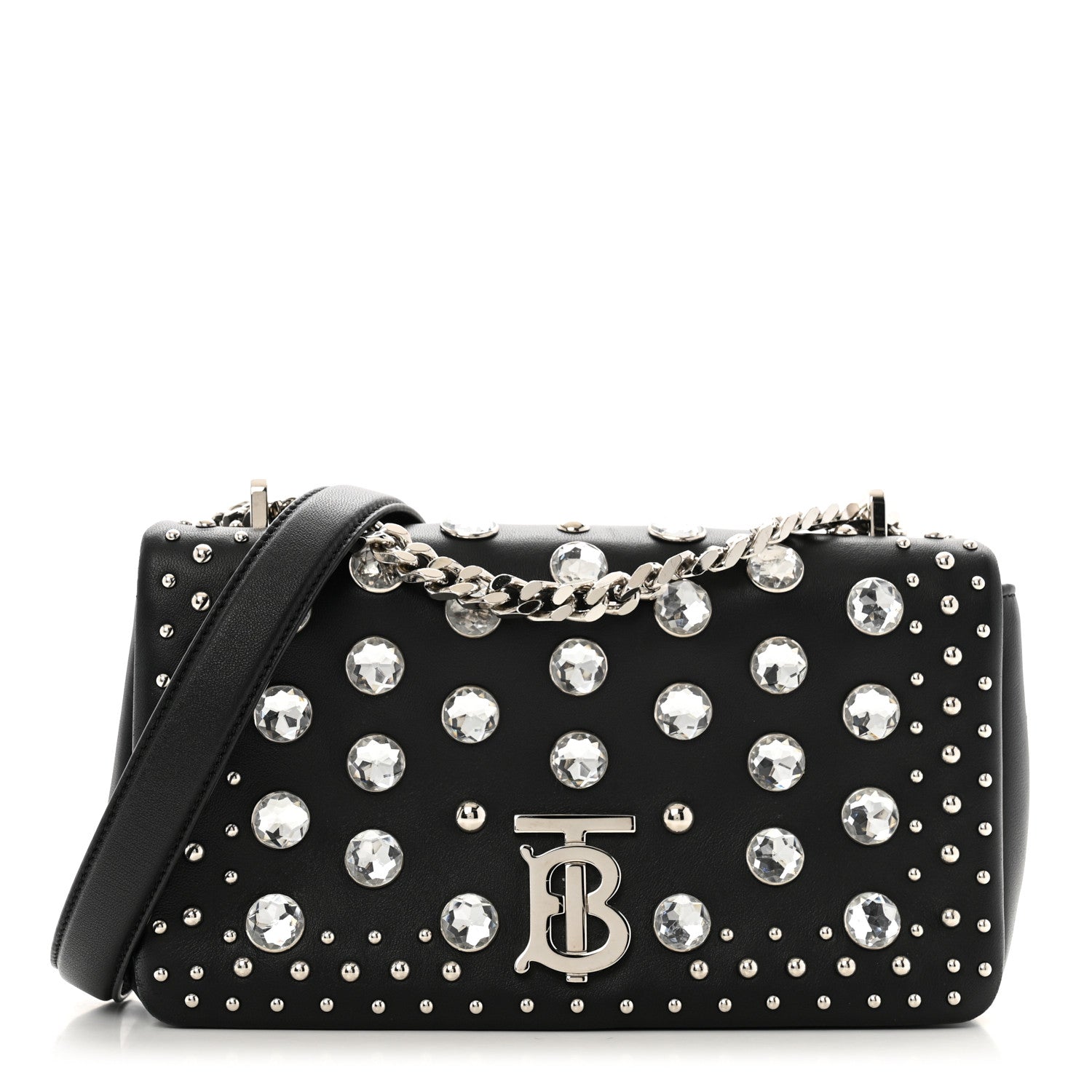 Burberry Crystal Lambskin Lola Bag Black 1 of 12