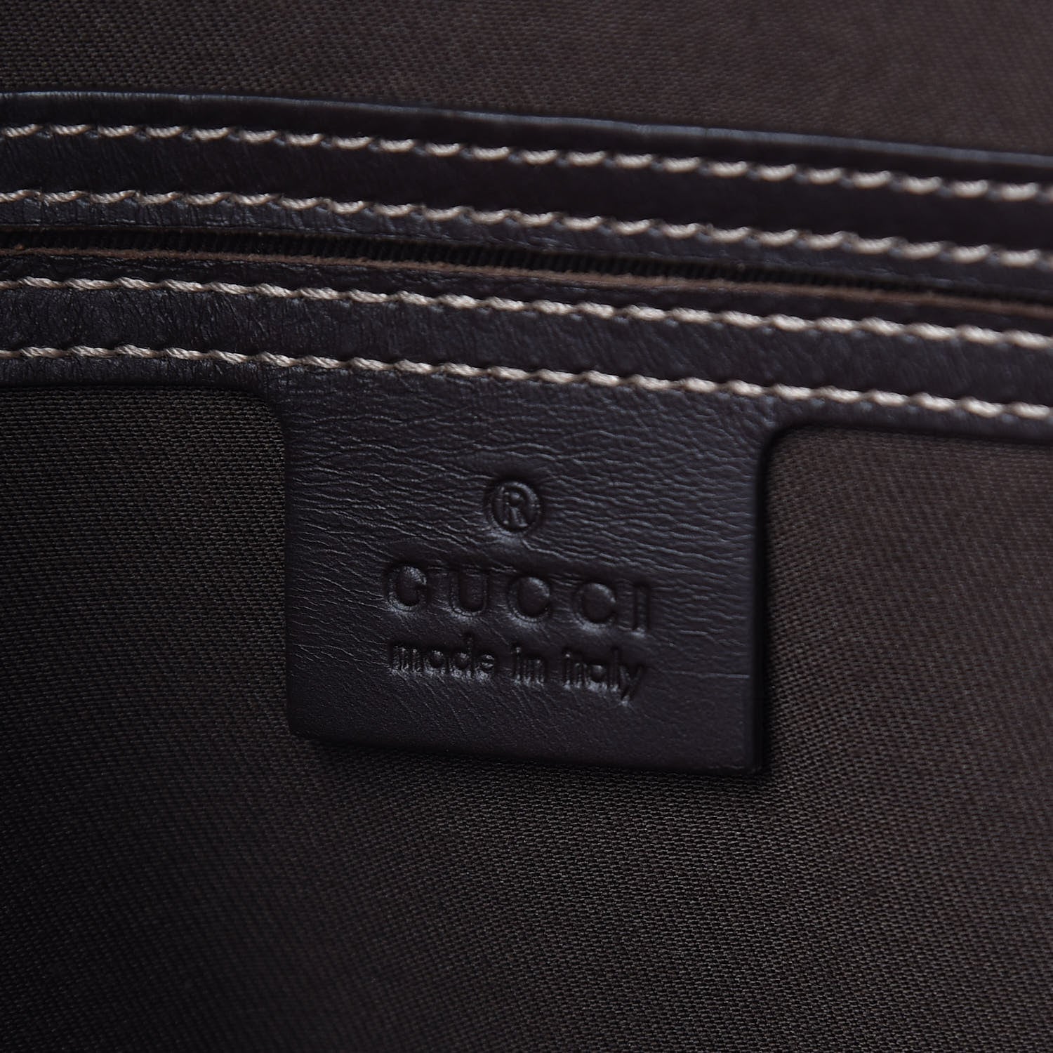 Gucci GG Plus Monogram Medium Double Buckle Flap Messenger Bag Beige Dark Brown 8 of 13