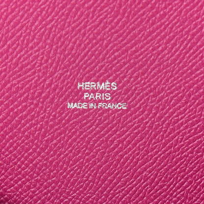 Hermes Epsom Calvi Pouch Rose Poupre Bleu Electrique 8 of 12