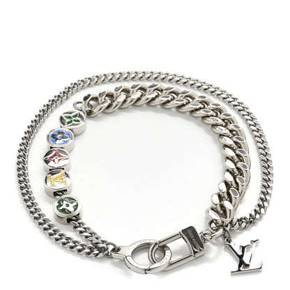 Louis Vuitton Metal Monogram Chain Belt Silver 2 of 4