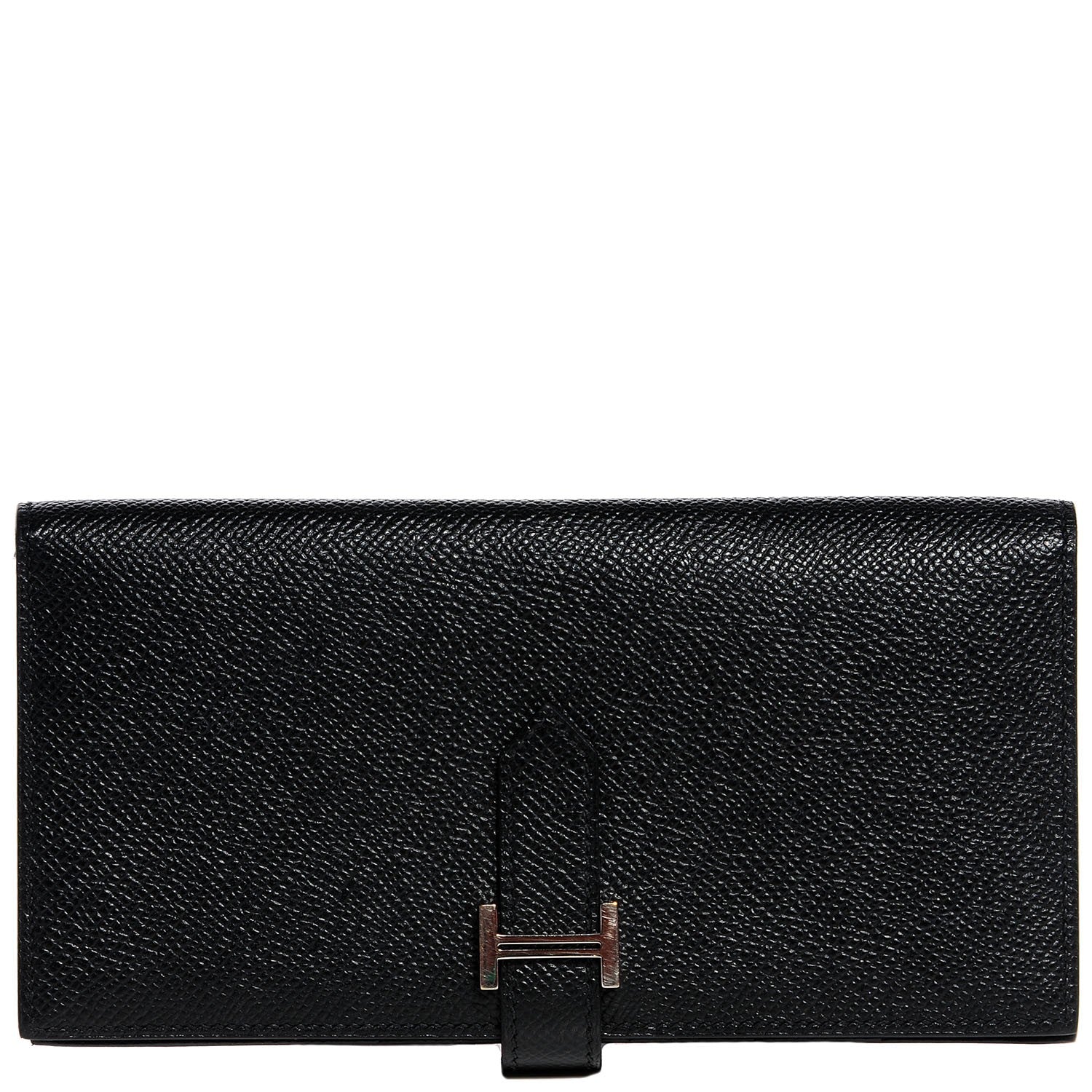 Hermes Epsom Bearn Gusset Wallet Black 1 of 9