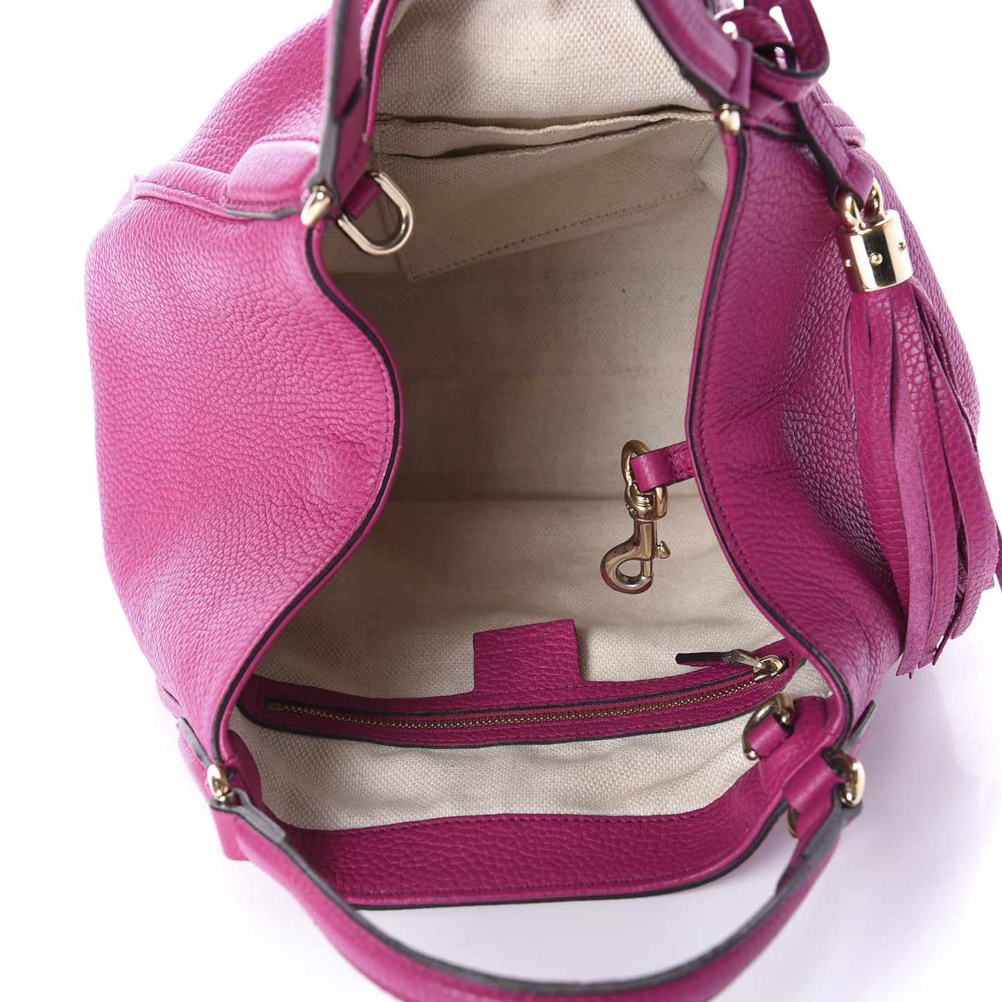 Cellarius Calfskin Small Soho Shoulder Bag Bright Bouganville