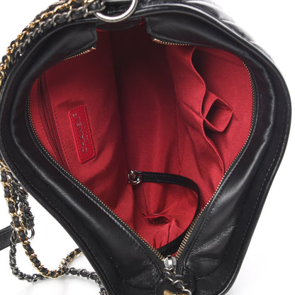 Chanel Aged Calfskin Chevron Quilted Medium Gabrielle Hobo Black 7 of 10