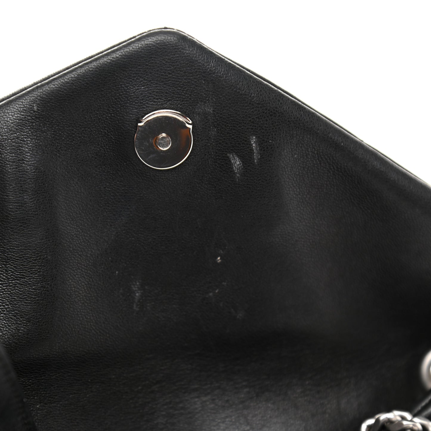 Lambskin Quilted Toy Loulou Puffer Monogram Chain Satchel Black