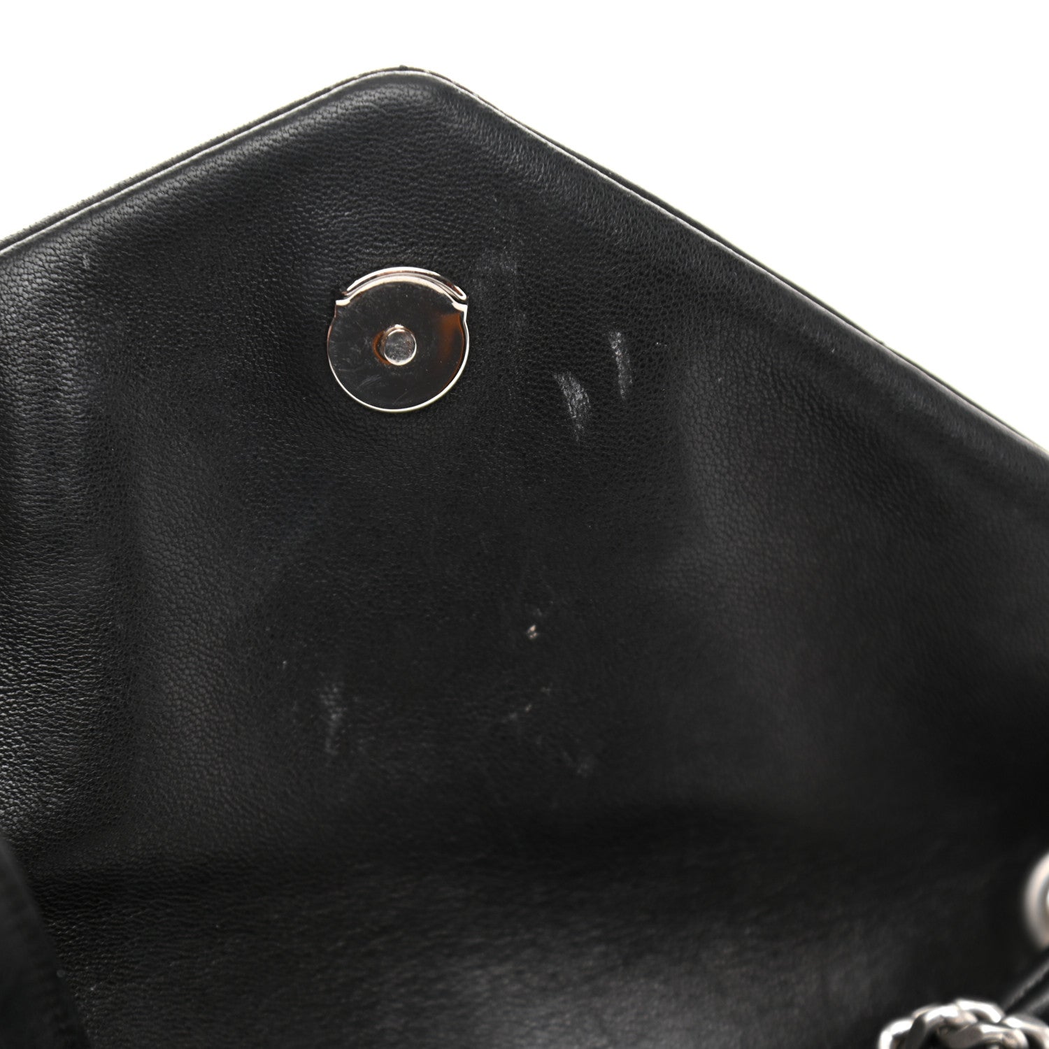 Saint Laurent Lambskin Quilted Toy Loulou Puffer Monogram Chain Satchel Black 11 of 13