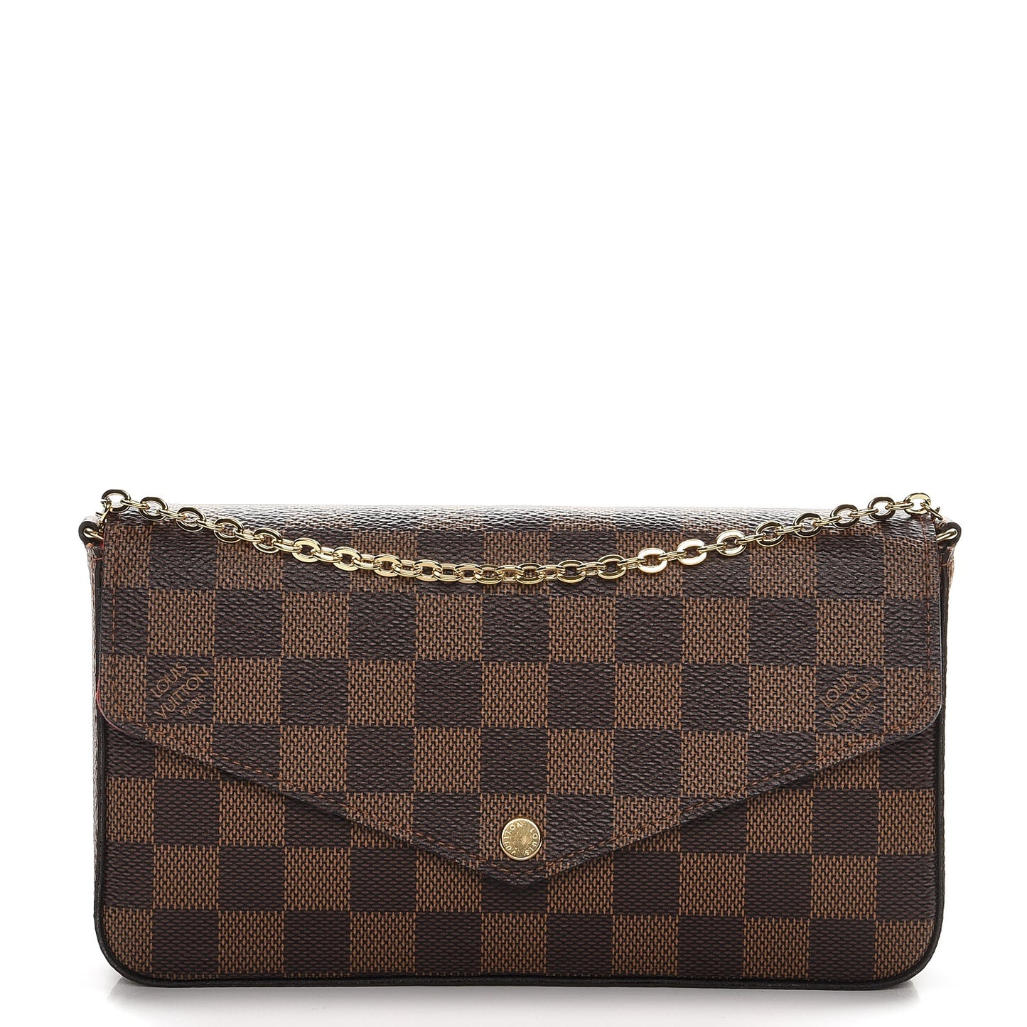 Damier Ebene Pochette Felicie Chain Wallet