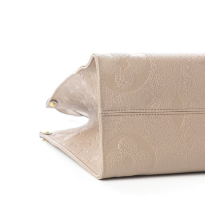 Louis Vuitton Empreinte Monogram Giant Onthego MM Tourterelle 7 of 9