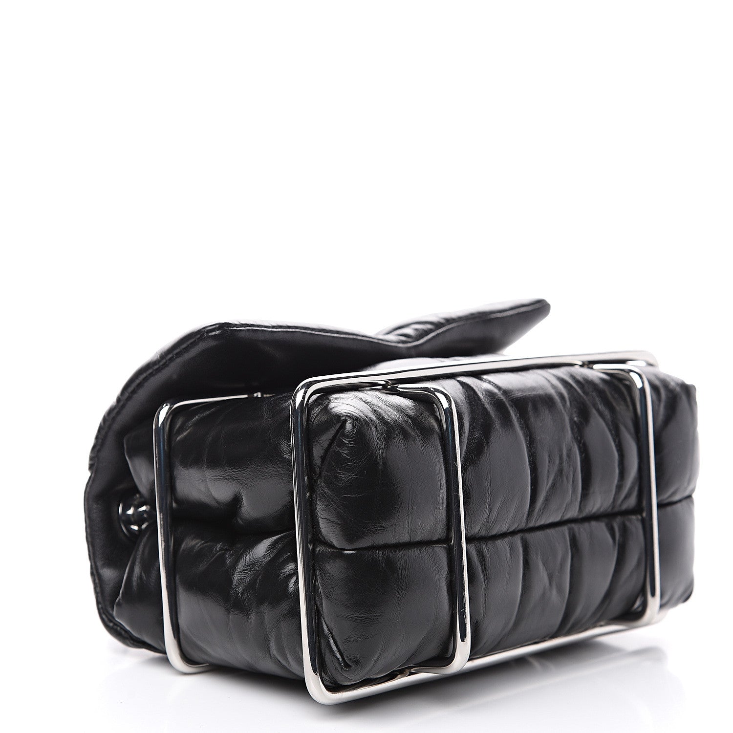 Alexander Wang Calfskin Quilted Halo Crossbody Bag Black 3 of 9