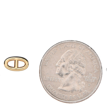 Hermes 18K Yellow Gold TPM Farandole Stud Earrings 2 of 4