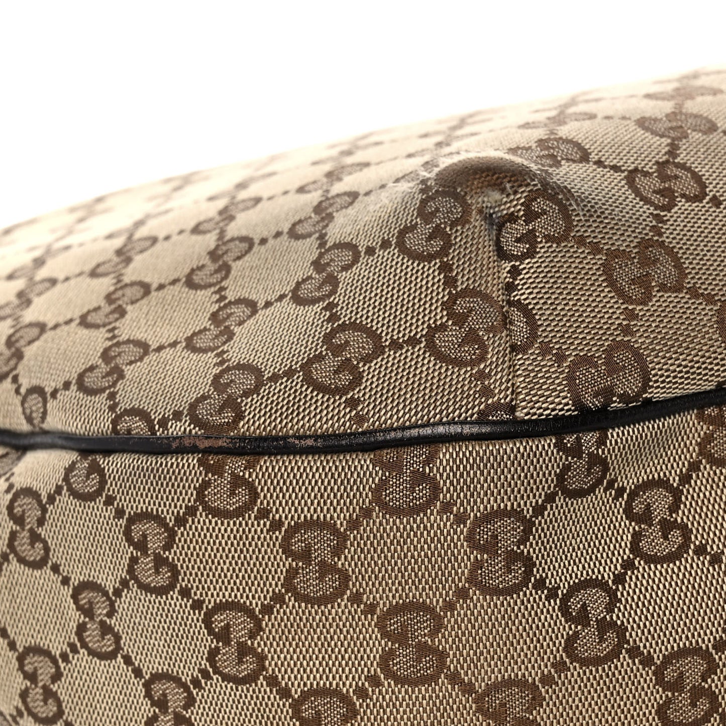 Monogram Large New Ladies Web Hobo Dark Brown