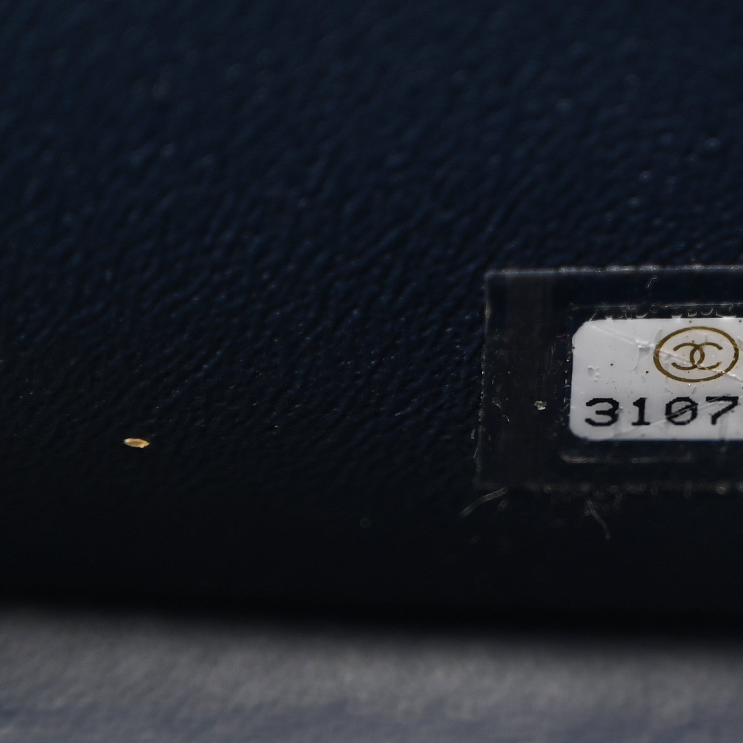 Chanel Lambskin Quilted Mini Rectangular Flap Dark Blue 7 of 10