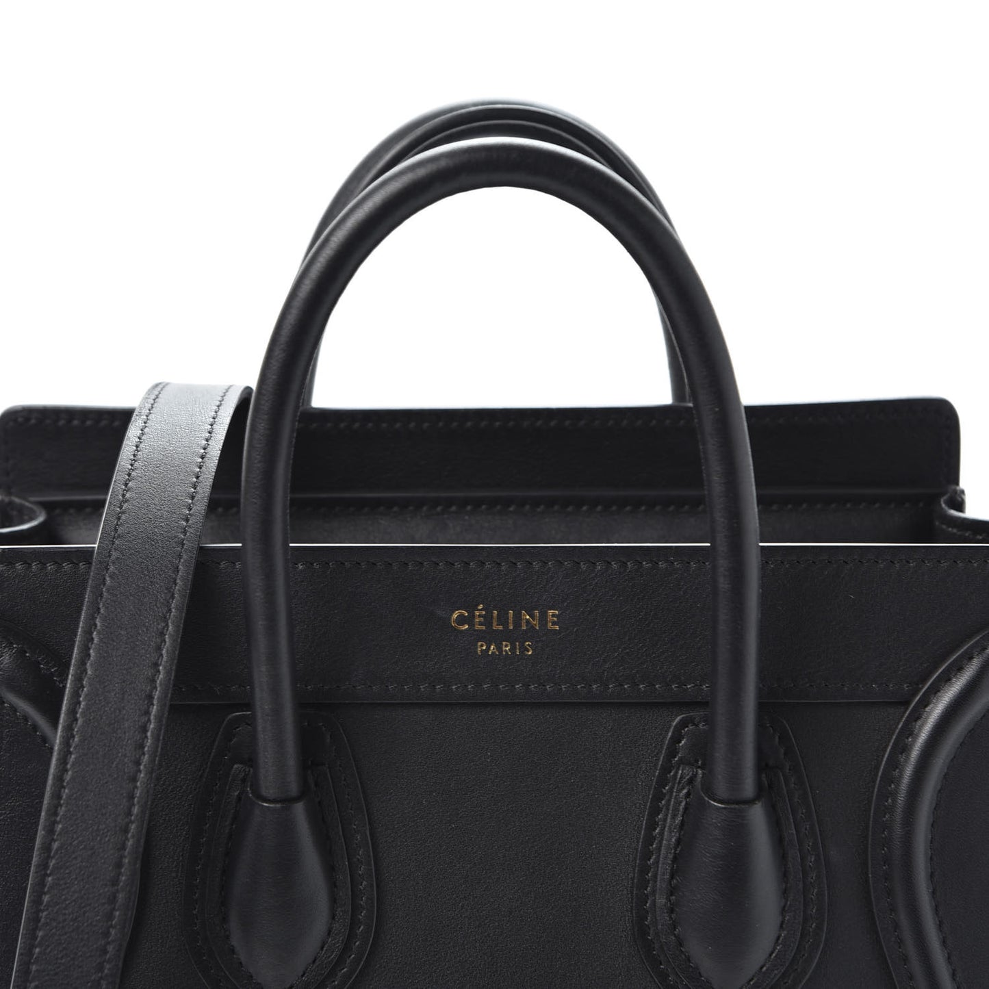 Smooth Calfskin Nano Luggage Black