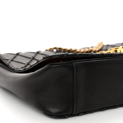 Marc Jacobs Lambskin Quilted Double Stitched The St Marc Trouble Shoulder Bag Black 8 of 10