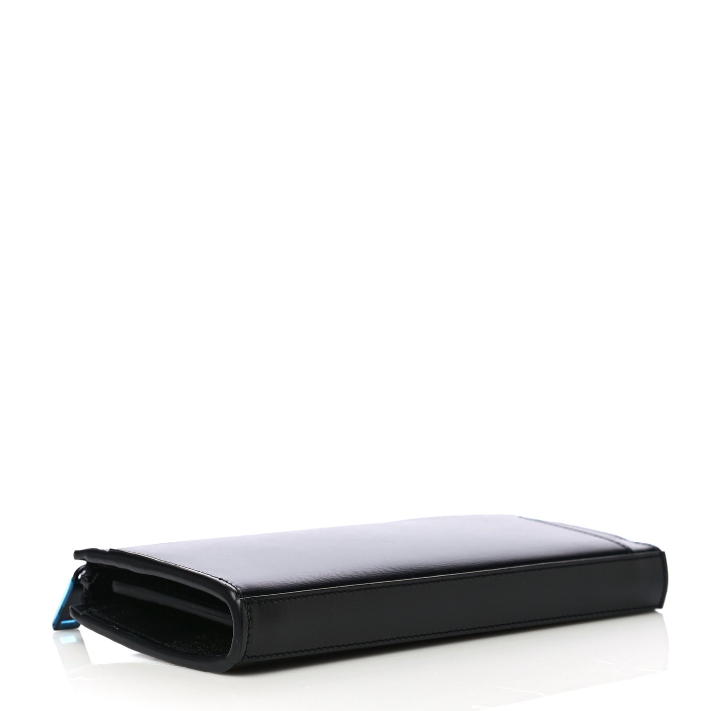 Calfskin Fragment Zip Around Wallet Black