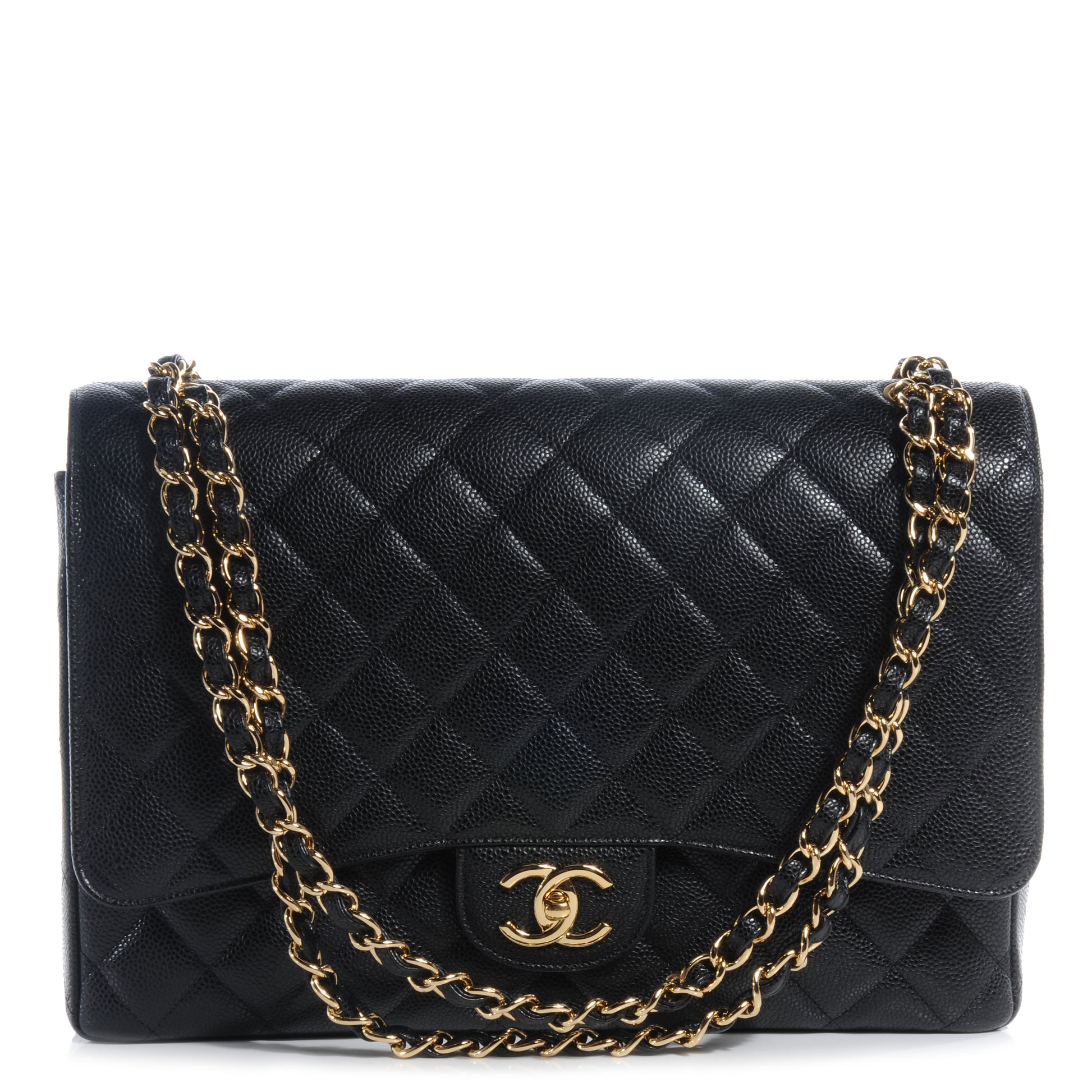 Chanel Caviar Quilted Maxi Double Flap Black 1 of 7