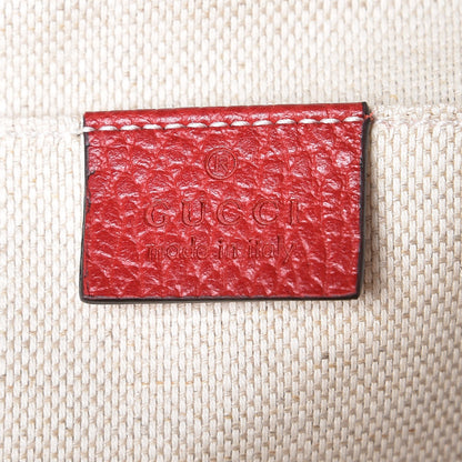 Gucci Pebbled Calfskin Soho Chain Backpack Red 5 of 8