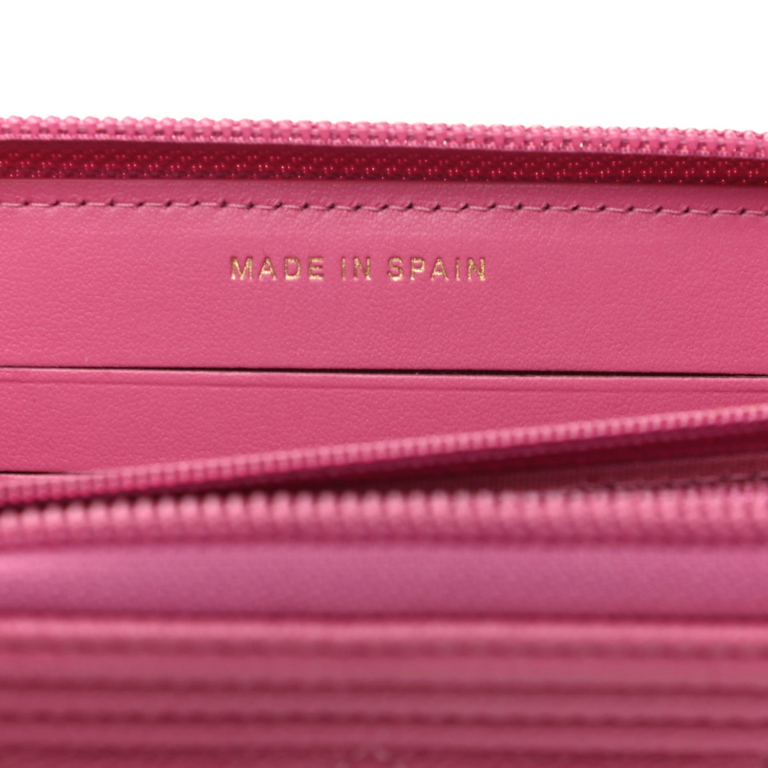 Chanel Caviar Quilted Boy Small Zip Around Wallet Pink 7 of 10