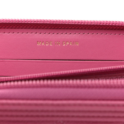 Chanel Caviar Quilted Boy Small Zip Around Wallet Pink 7 of 10
