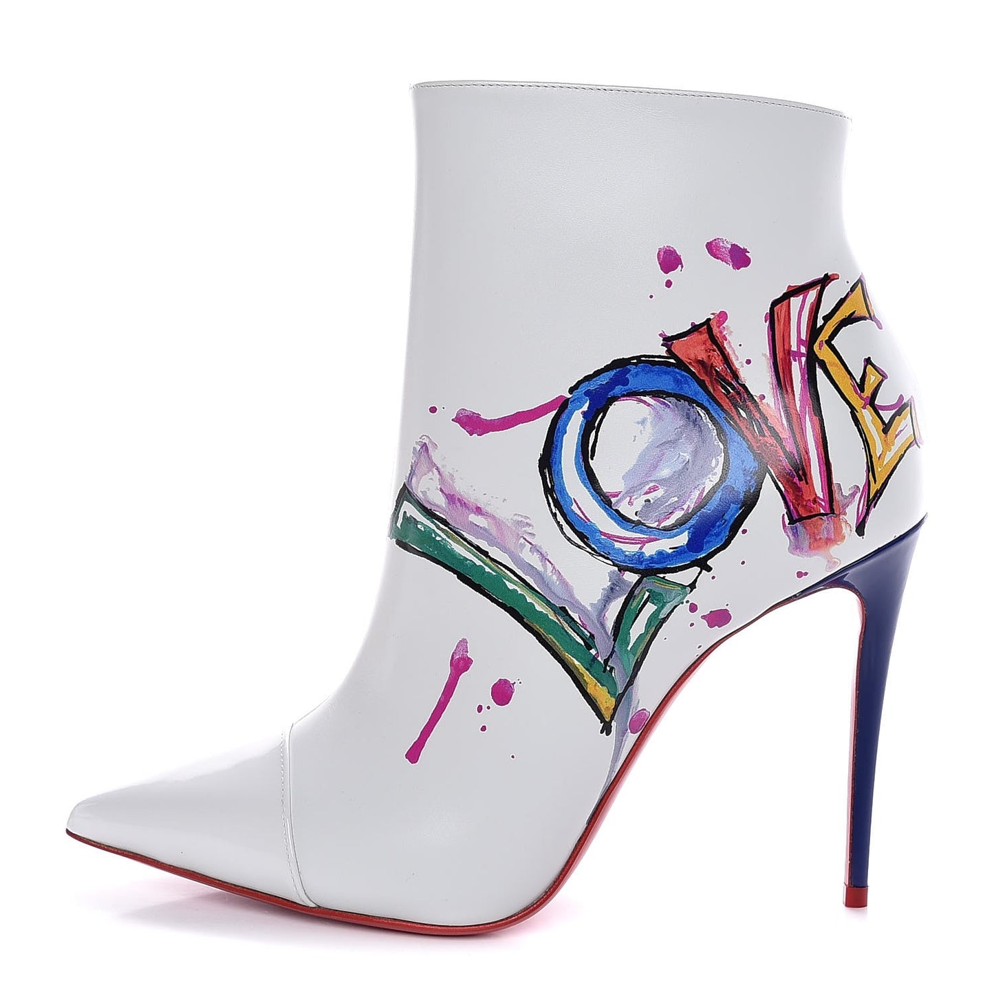 Calfskin In Love 100 Booties 37.5 White