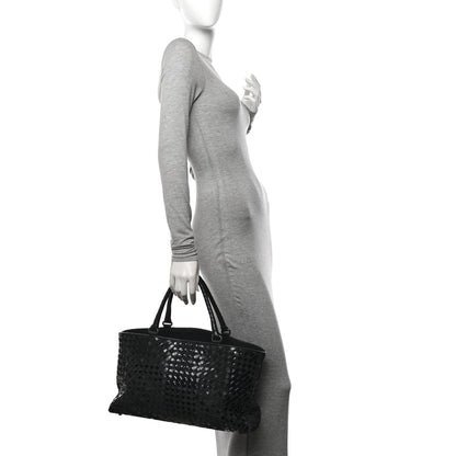 Bottega Veneta Intrecciato Rugiada Vintaga Medium Shopper Black 2 of 13