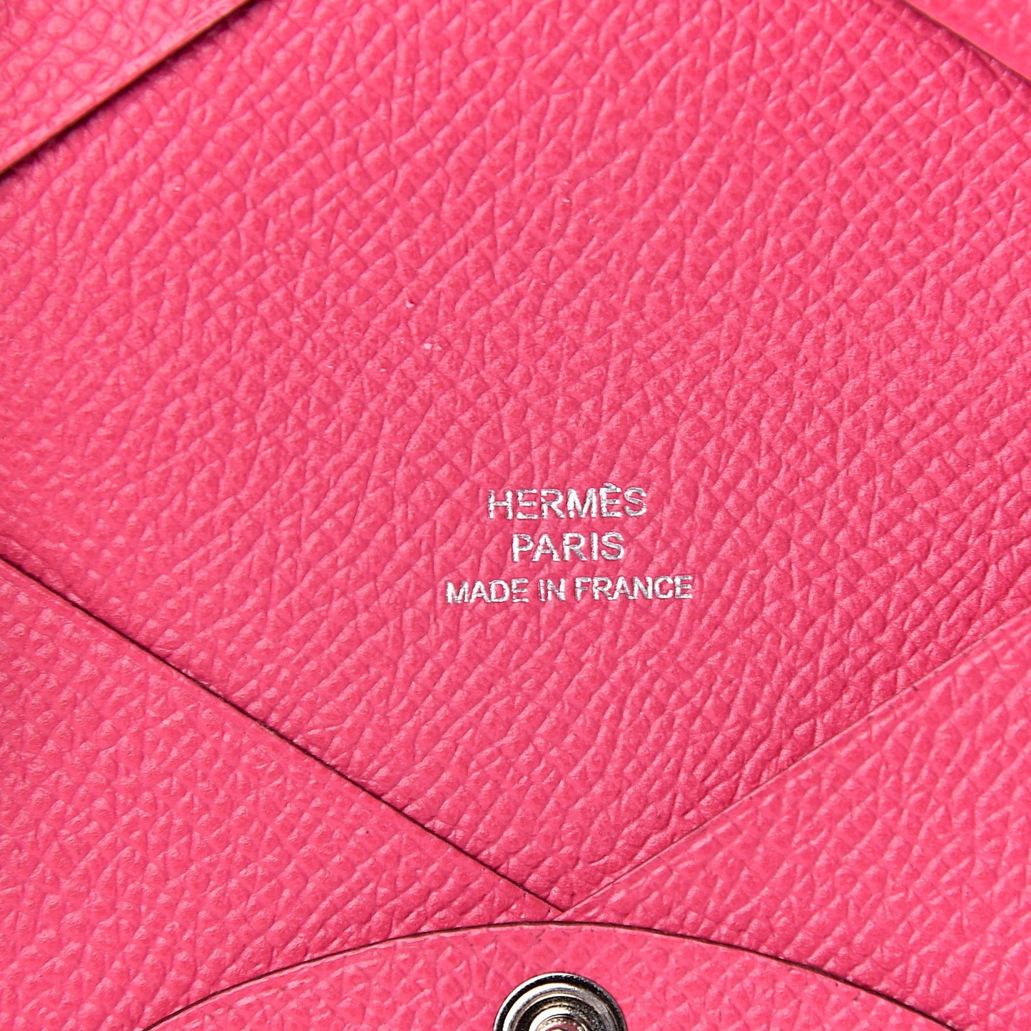 Epsom Calvi Card Case Rose Tyrien