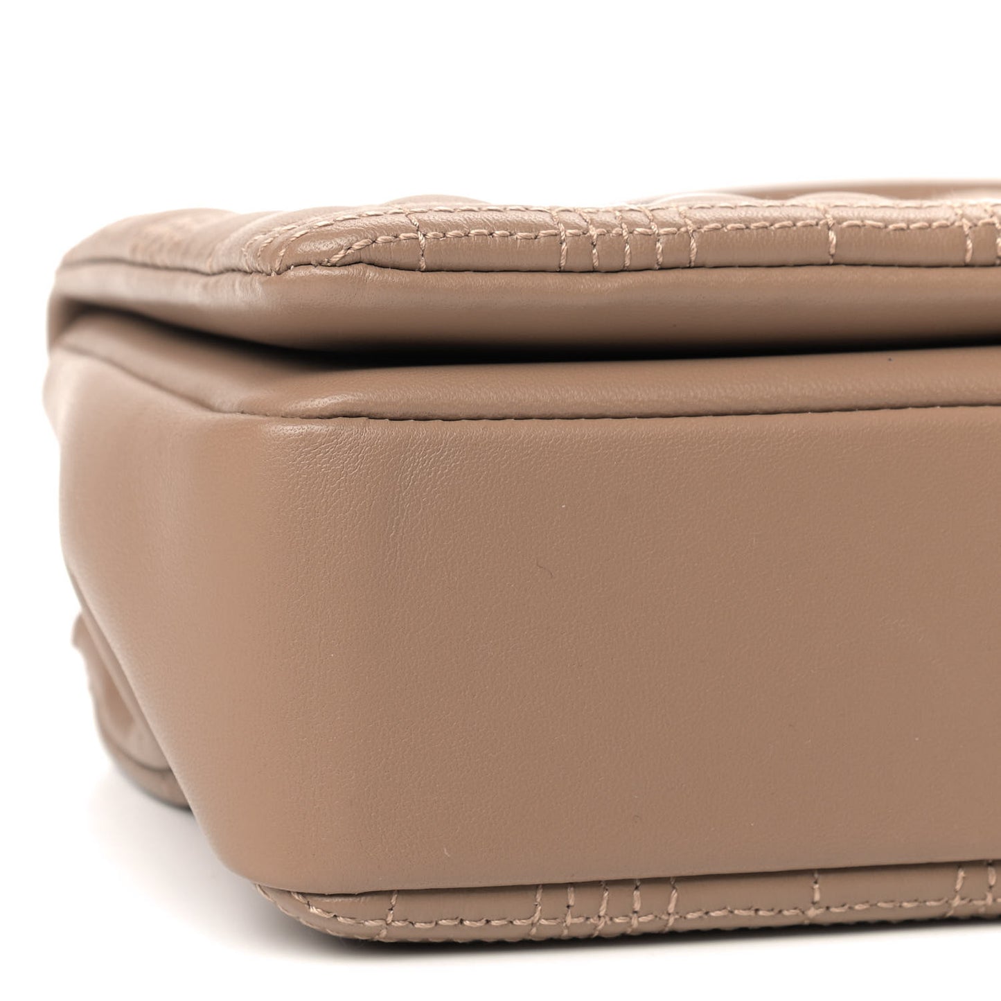 Lambskin Quilted Small Lola Bag Camel