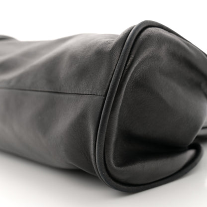 Chanel Lambskin Camellia Handbag Black 10 of 13