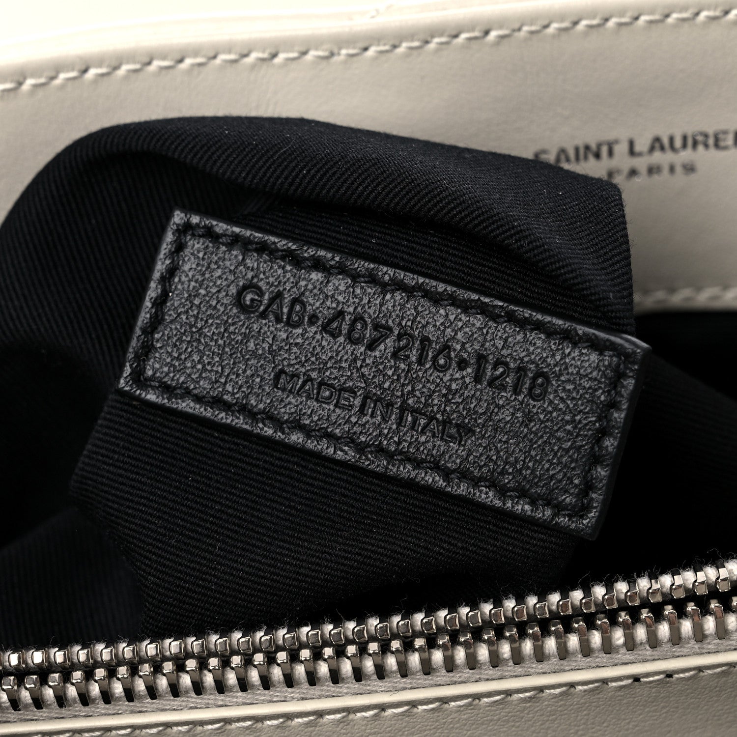 Saint Laurent Calfskin Y Quilted Monogram Medium Loulou Chain Satchel Ivory 8 of 15