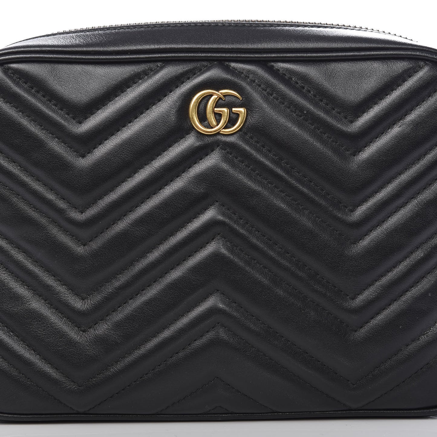 Calfskin Matelasse Mens GG Marmont Belt Bag 90 36 Black