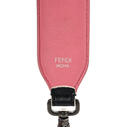 Fendi Vitello Dolce Fun Fair Metal Studded Strap You Black Multicolor 4 of 9