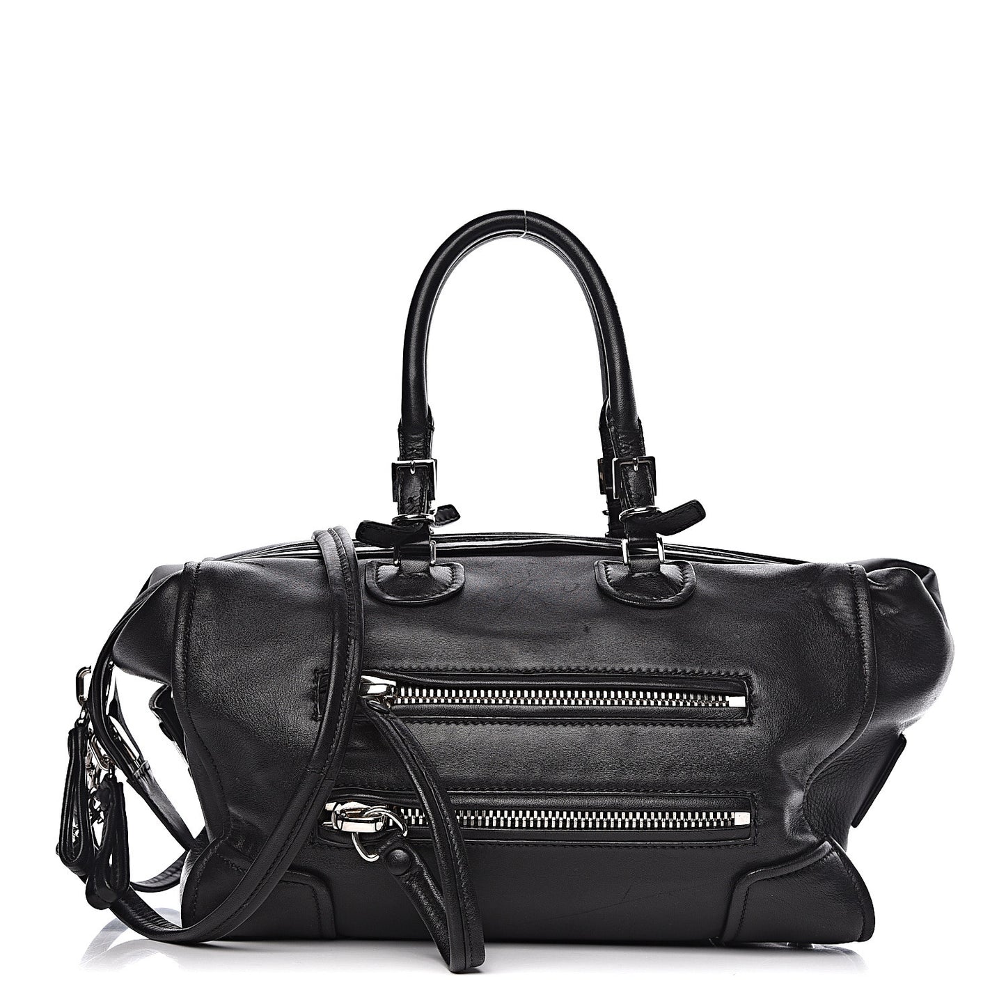 Nappa Boston Bag Black