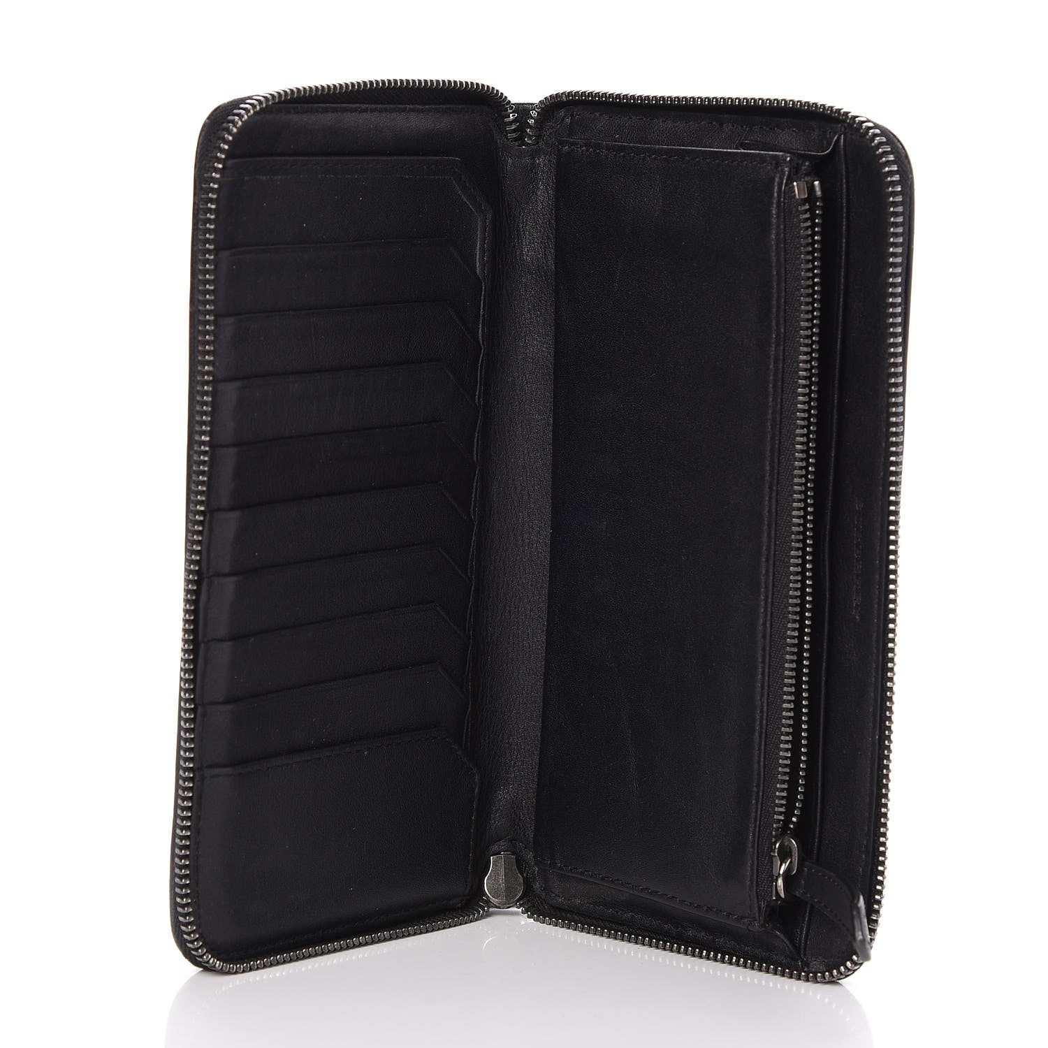 Burberry London Check Large Zip Around Wallet Charcoal 5 of 9