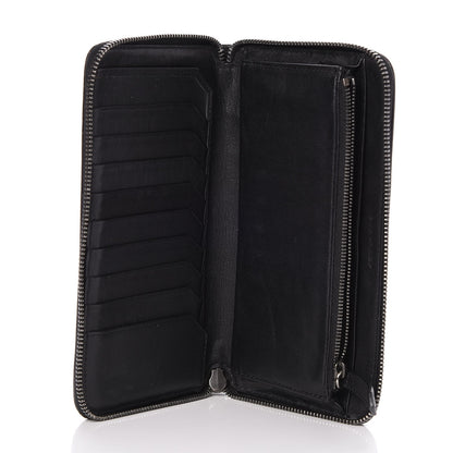 Burberry London Check Large Zip Around Wallet Charcoal 5 of 9