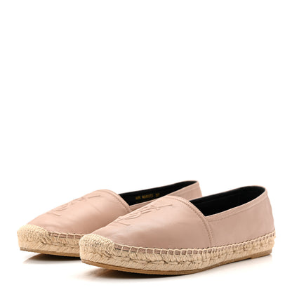 Saint Laurent Nappa Monogram Espadrilles 37 Nude 3 of 10