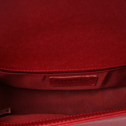 Chanel Caviar Quilted Small Boy Flap Red 5 of 8