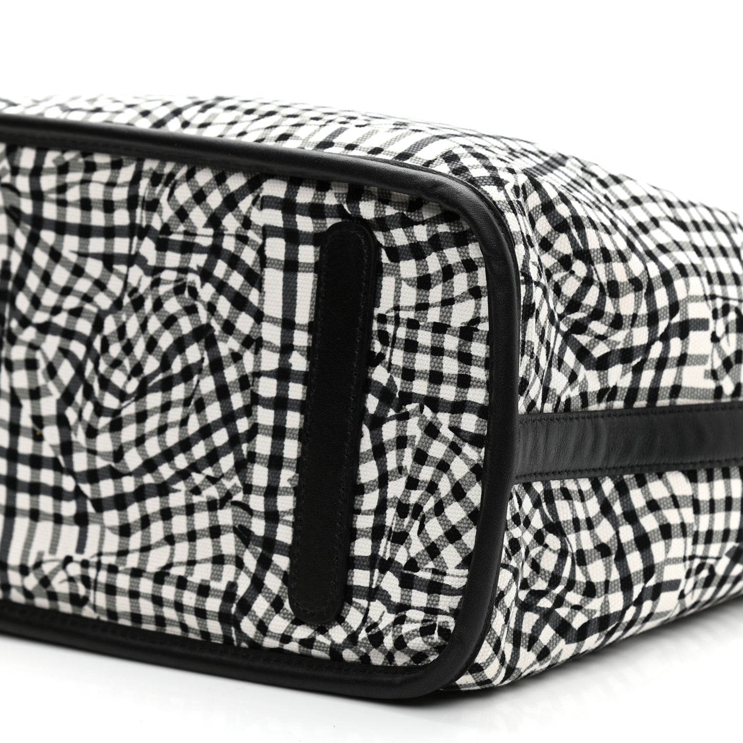 Visetos Calfskin Motif Rombi Lion Printed Reversible Shopper Tote White