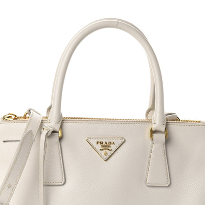 Prada Saffiano Small Galleria Double Zip Tote Talco 13 of 13