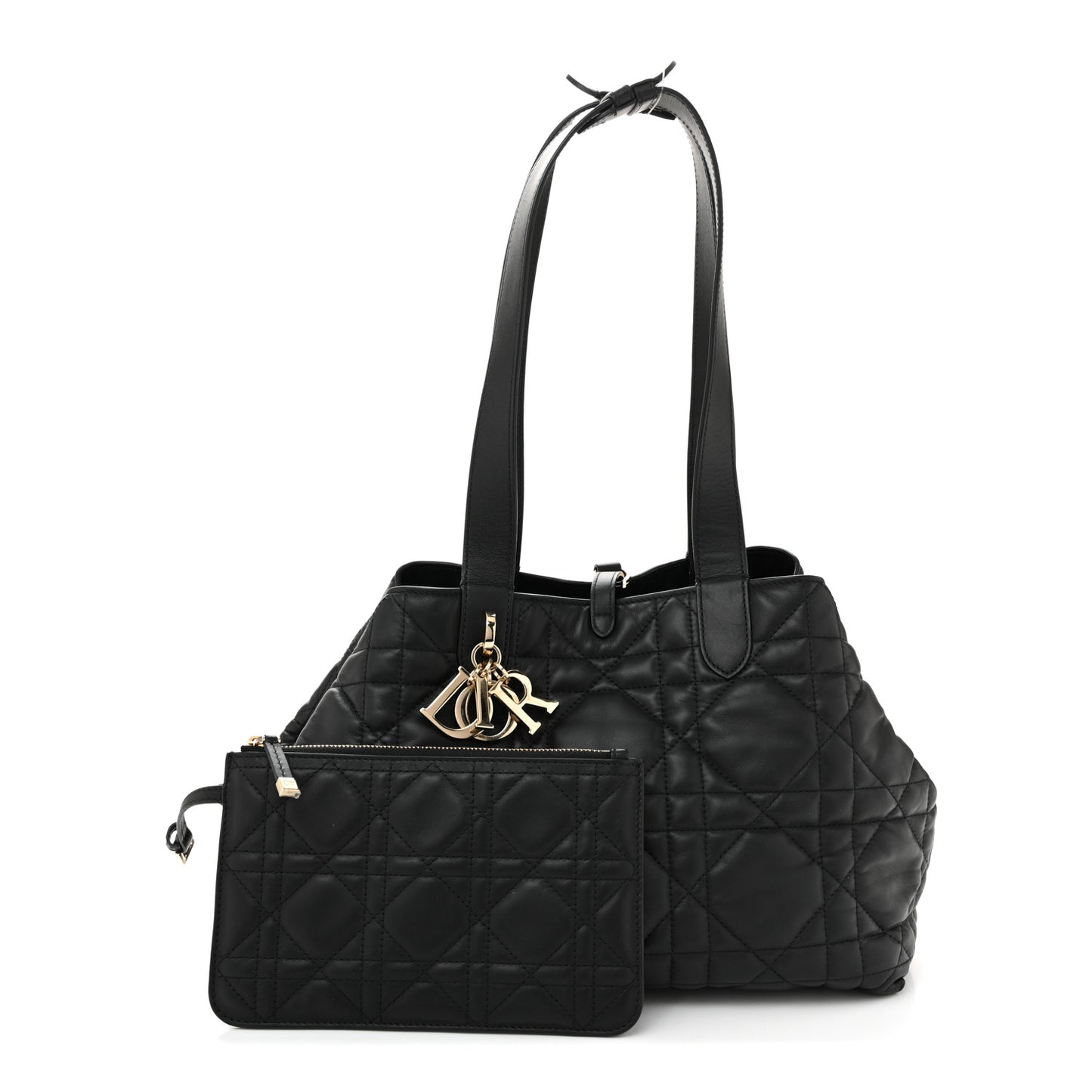 Calfskin Macrocannage Medium Toujours Black